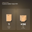 CUADERNO ADDITIO TRIPLEX P191 - formato de venta: caja de 24