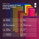 LIBRETA GRAPADA A5 TAPA CARTON 90 GRAMOS HORIZONTAL - resumen de atributos