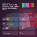 LIBRETA OXFORD A4 GRAPADA 48 HOJAS 90G PAUTA MONTESSORI 5mm - resumen de atributos