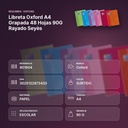 LIBRETA OXFORD A4 GRAPADA 48 HOJAS 90G RAYADO SEYÈS - resumen de atributos