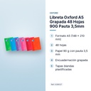 LIBRETA OXFORD A5 GRAPADA 48 HOJAS 90G PAUTA 3,5MM - características principales