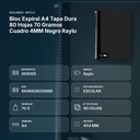 BLOC ESPIRAL A4 TAPA DURA 80 HOJAS 70 GRAMOS CUADRO 4MM NEGRO RAYLU - resumen de atributos