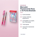 MARCADOR FLUORESCENTE ROSA V-15 PUNTA BISELADA  - características principales