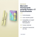 MARCADOR FLUORESCENTE AMARILLO PASTEL V-17 PUNTA BISELADA  - características principales
