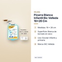PIZARRA BLANCA INFANTIL BIC VELLEDA 19X26 CM - características principales