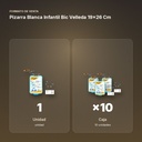 PIZARRA BLANCA INFANTIL BIC VELLEDA 19X26 CM - formato de venta: caja de 10
