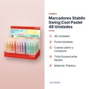 MARCADORES STABILO SWING COOL PASTEL 48 UNIDADES - características principales