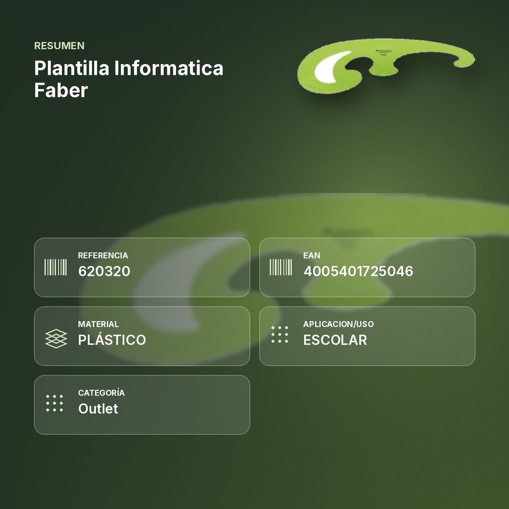 PLANTILLA INFORMATICA FABER - resumen de atributos