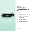 PLASTIFICADORA FELLOWES NEPTUNO DIN A3 - características principales