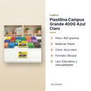 PLASTILINA CAMPUS GRANDE 400G AZUL CLARO - características principales