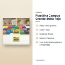 PLASTILINA CAMPUS GRANDE 400G ROJO - características principales