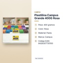 PLASTILINA CAMPUS GRANDE 400G ROSA - características principales