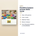 PLASTILINA CAMPUS GRANDE 400G VERDE - características principales