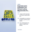 ESPONJAS PARA ESTAMPAR CON PINTURA LETRAS MAYÚSCULAS AZ HENBEA - características principales