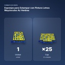 ESPONJAS PARA ESTAMPAR CON PINTURA LETRAS MAYÚSCULAS AZ HENBEA - formato de venta: caja de 25