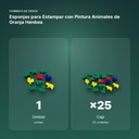 ESPONJAS PARA ESTAMPAR CON PINTURA ANIMALES DE GRANJA HENBEA - formato de venta: caja de 25