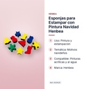 ESPONJAS PARA ESTAMPAR CON PINTURA NAVIDAD HENBEA - características principales
