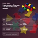 ESPONJAS PARA ESTAMPAR CON PINTURA NAVIDAD HENBEA - resumen de atributos
