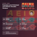 ESPONJAS PARA ESTAMPAR CON PINTURA VOCALES HENBEA - resumen de atributos