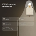 DELANTAL DE POLIÉSTER PERSONALIZABLE - resumen de atributos