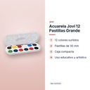ACUARELA JOVI 12 PASTILLAS GRANDE - características principales