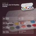 ACUARELA JOVI 12 PASTILLAS GRANDE - resumen de atributos