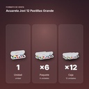 ACUARELA JOVI 12 PASTILLAS GRANDE - formato de venta: paquete de 6, caja de 12