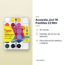 ACUARELA JOVI 18 PASTILLAS 22 MM - características principales