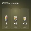 ACUARELA JOVI 24 PASTILLAS 22 MM - formato de venta: paquete de 6, caja de 12