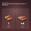 CERA BE-BÈ GIOTTO FILA 40 UNIDADES 8 COLORES + 2 AFILALÁPICES  - formato de venta: caja de 4