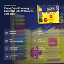 CERAS DACS ECONOMY PACK 288 UDS 12 COLORES × 24 UDS - resumen de atributos