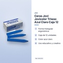 CERAS JOVI JOVICOLOR TRIWAX AZUL CLARO CAJA 12 - características principales
