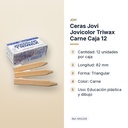 CERAS JOVI JOVICOLOR TRIWAX CARNE CAJA 12  - características principales