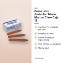 CERAS JOVI JOVICOLOR TRIWAX MARRON CLARO CAJA 12 - características principales