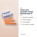 CERAS JOVI JOVICOLOR TRIWAX NARANJA CAJA 12  - características principales