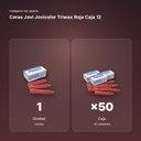 CERAS JOVI JOVICOLOR TRIWAX ROJA CAJA 12  - formato de venta: caja de 50