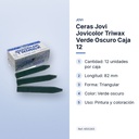 CERAS JOVI JOVICOLOR TRIWAX VERDE OSCURO CAJA 12 - características principales