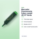 MARCADOR FLUORESCENTE FABER-CASTELL 48-07 VERDE - características principales