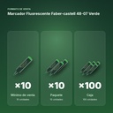 MARCADOR FLUORESCENTE FABER-CASTELL 48-07 VERDE - formato de venta: paquete de 10, caja de 100