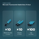 MARCADOR FLUORESCENTE STABILO BOSS 70 AZUL - formato de venta: paquete de 10, caja de 100