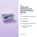 CERAS JOVI PLASTICOLOR LILA ESTUCHE UNICOLOR 25 UDS - características principales