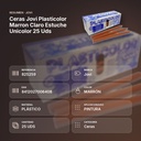 CERAS JOVI PLASTICOLOR MARRON CLARO ESTUCHE UNICOLOR 25 UDS  - resumen de atributos