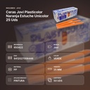 CERAS JOVI PLASTICOLOR NARANJA ESTUCHE UNICOLOR 25 UDS - resumen de atributos