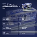 CERAS JOVI PLASTICOLOR PLATA ESTUCHE UNICOLOR 25 UDS  - resumen de atributos