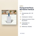 PORTACARNET PINZA 90X55MM VERTICAL - características principales