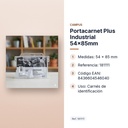 PORTACARNET PLUS INDUSTRIAL 54X85MM - características principales