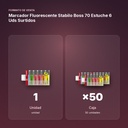 MARCADOR FLUORESCENTE STABILO BOSS 70 ESTUCHE 6 UDS SURTIDOS - formato de venta: caja de 50