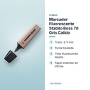 MARCADOR FLUORESCENTE STABILO BOSS 70 GRIS CALIDO - características principales