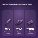 MARCADOR FLUORESCENTE STABILO BOSS 70 LAVANDA - formato de venta: paquete de 10, caja de 100
