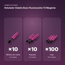 ROTULADOR STABILO BOSS FLUORESCENTE 70 MAGENTA - formato de venta: paquete de 10, caja de 100